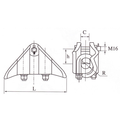 luminum alloy hanging wire clip