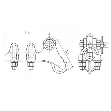 Suspension clamp (bag type, anti-corona type)